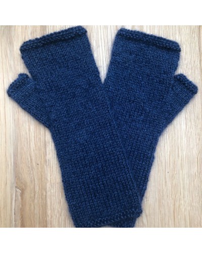 Mitaines-bleu-Alpaga-tricotées-main